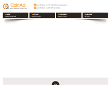 Tablet Screenshot of coinad.com